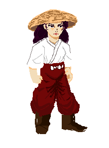 Pixel art sprite of Keiko