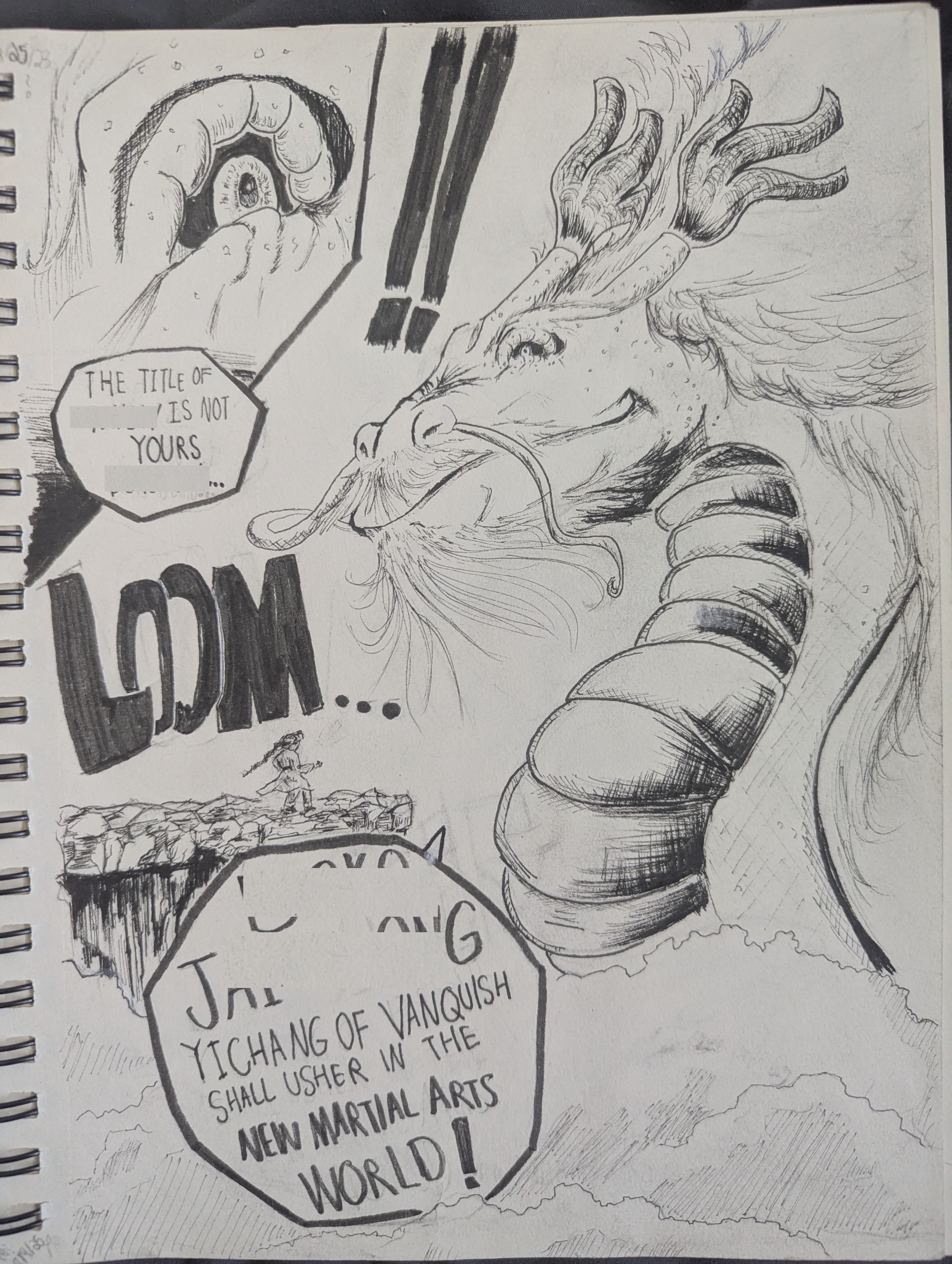 Comic page from Vanquish featuring a dragon